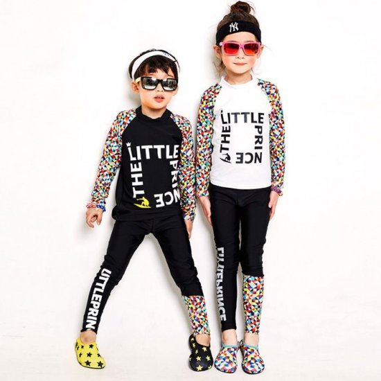 Sprinkle of Rainbow Little Prince Rash Guard Children Swimsuit