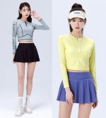 Milena Two Piece Cropped Top with Skirt Tankini