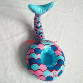 Pointy Mermaid Tail Cup Holder Floatie