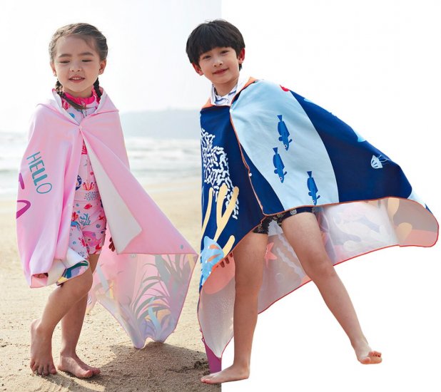 Children Beach Coverup with Hoodie UPF50+