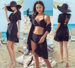Sarahlynn Elegant Halter High Waist Bikini with Beachwear Swimsuit