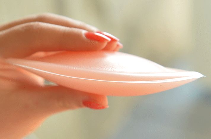 Oval Shape Silicone Push Up Padding 2.5CM to 3CM Thickness